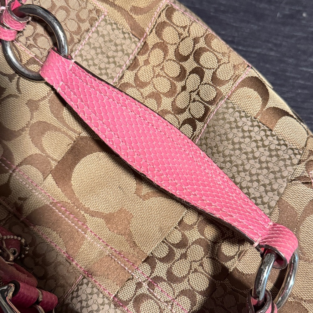 Authentic Coach Patchwork Shoulder Bag & Large Wa… - image 7